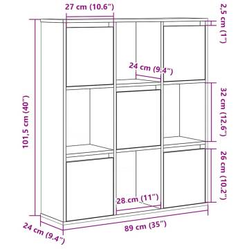 Bookcase Artisan Oak - Stylish & Functional Storage Solution