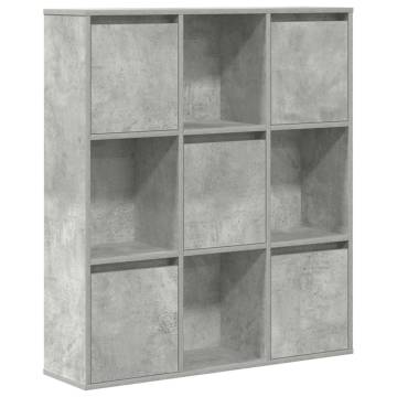 Concrete Grey Bookcase - Stylish & Functional Storage Solution