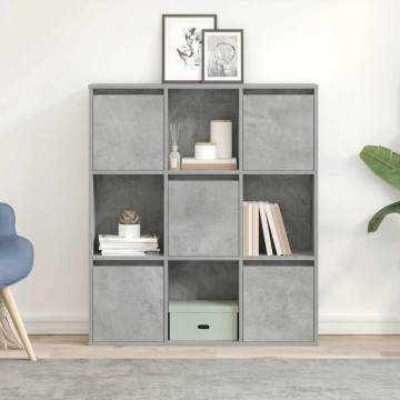 Concrete Grey Bookcase - Stylish & Functional Storage Solution