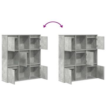 Concrete Grey Bookcase - Stylish & Functional Storage Solution