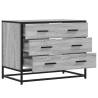 Stylish Drawer Cabinet Grey Sonoma - 70x41x56 cm Engineered Wood