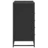 Stylish Black Drawer Cabinet - 70x41x83.5 cm | HipoMarket