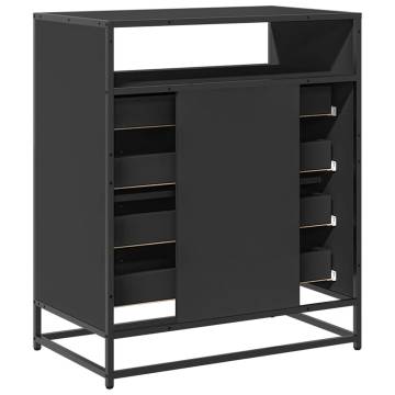 Stylish Black Drawer Cabinet - 70x41x83.5 cm | HipoMarket