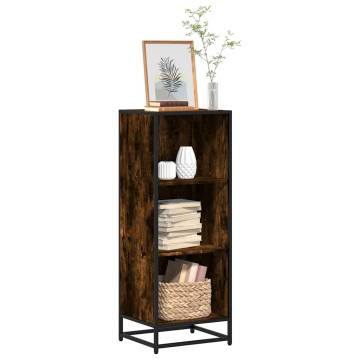 Book Cabinet Smoked Oak - Stylish Storage Solution | Hipo Market