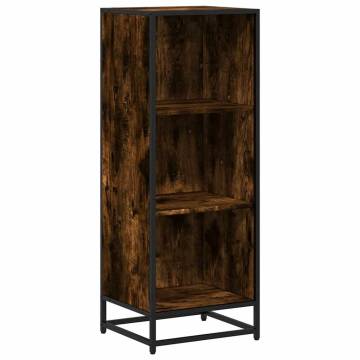 Book Cabinet Smoked Oak - Stylish Storage Solution | Hipo Market