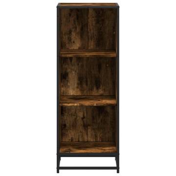 Book Cabinet Smoked Oak - Stylish Storage Solution | Hipo Market