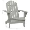 Garden Adirondack Chair & Table - Solid Fir Wood Grey