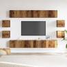 Stylish Wall Mounted TV Cabinets - 8 pcs Old Wood | Hipomarket