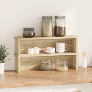 Stackable Kitchen Racks - 2 pcs Sonoma Oak | HipoMarket UK