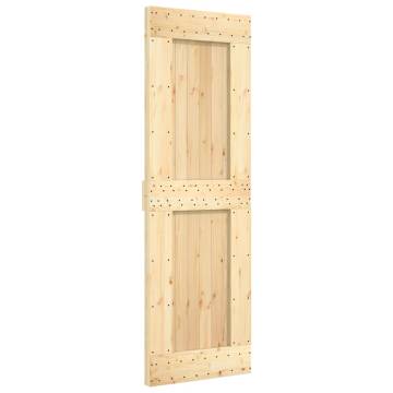 Solid Pine Sliding Door with Hardware Set - 70x210 cm | HipoMarket