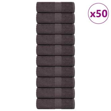 Guest Towels 50 pcs Anthracite 30x50 cm - Soft & Durable Cotton