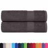 Bath Towels 2 pcs Anthracite 100x150 cm 100% Cotton - Soft & Durable