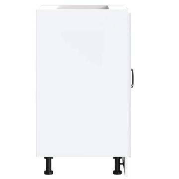 Kalmar White Sink Base Cabinet - 60x46x81.5 cm | Hipomarket