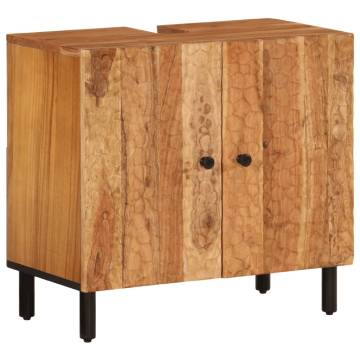 2 Piece Bathroom Cabinet Set - Solid Wood Acacia | Hipomarket