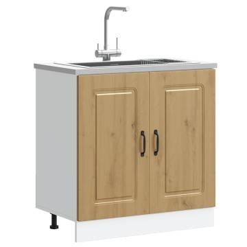 Kalmar Artisan Oak Sink Base Cabinet - Durable & Stylish