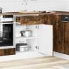 Kitchen Base Cabinet Kalmar | Smoked Oak Engineered Wood