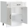 Kalmar High Gloss White Kitchen Base Cabinet | Durable Storage