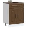  Kitchen Base Cabinet Kalmar Brown Oak Engineered Wood Colour brown oak Quantity in Package 1 Model kitchen base cabinet (2 doors 1 drawer) 60 cm Number of 