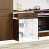 Kitchen Base Cabinet Kalmar Brown Oak - Durable & Spacious