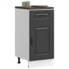  Kitchen Base Cabinet Kalmar Black Engineered Wood Colour black Quantity in Package 1 Model kitchen base cabinet (1 door 1 drawer) 40 cm Number of 