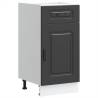 Kalmar Kitchen Base Cabinet - Black Engineered Wood | HipoMarket