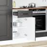 Kalmar Kitchen Base Cabinet - Black Engineered Wood | HipoMarket