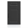 Kalmar Kitchen Base Cabinet - Black Engineered Wood | HipoMarket