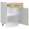 Kalmar Sonoma Oak Kitchen Base Cabinet - Ample Storage & Durable Desig