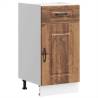 Kalmar Kitchen Base Cabinet - Old Wood Engineered Wood | Hipo Market