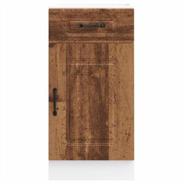 Kalmar Kitchen Base Cabinet - Old Wood Engineered Wood | Hipo Market