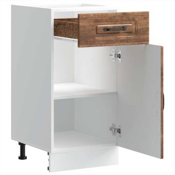 Kalmar Kitchen Base Cabinet - Old Wood Engineered Wood | Hipo Market