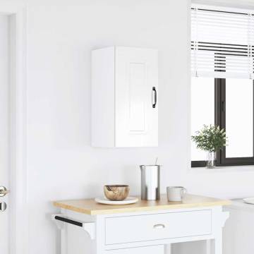 Kalmar High Gloss White Kitchen Wall Cabinet - Ample Storage