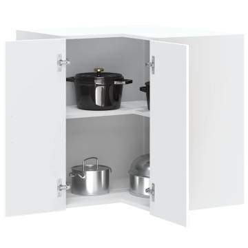 Kalmar White Wall Corner Cabinet - Optimize Kitchen Space