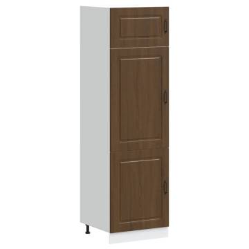 Kalmar Brown Oak Kitchen Cupboard - Ample Storage & Style