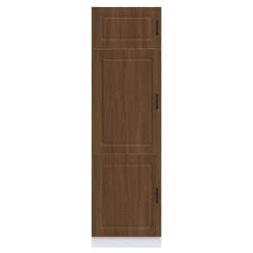 Kalmar Brown Oak Kitchen Cupboard - Ample Storage & Style