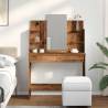 Dressing Table with Mirror - Old Wood 96x39x142 cm