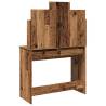 Dressing Table with Mirror - Old Wood 96x39x142 cm