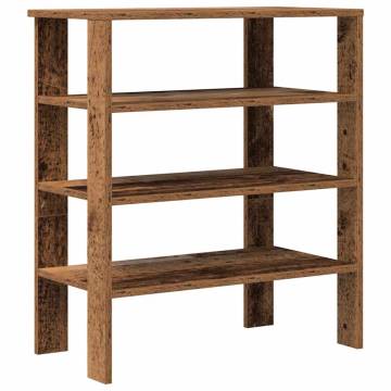 Shoe Rack Old Wood 61x32x70 cm - Stylish Storage Solution