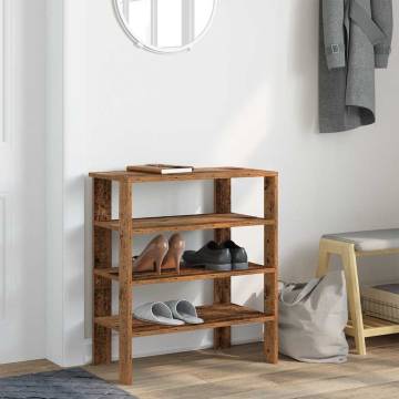 Shoe Rack Old Wood 61x32x70 cm - Stylish Storage Solution