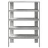 Shoe Rack Concrete Grey - Stylish & Space-Saving Design