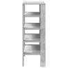 Shoe Rack Concrete Grey - Stylish & Space-Saving Design