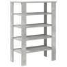 Shoe Rack Concrete Grey - Stylish & Space-Saving Design