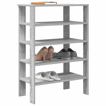 Shoe Rack Grey Sonoma - Stylish & Space-Saving Storage