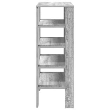 Shoe Rack Grey Sonoma - Stylish & Space-Saving Storage