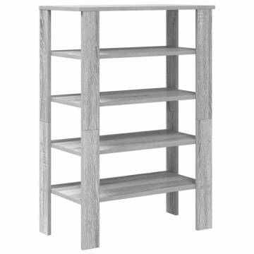 Shoe Rack Grey Sonoma - Stylish & Space-Saving Storage