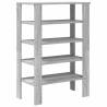 Shoe Rack Grey Sonoma - Stylish & Space-Saving Storage