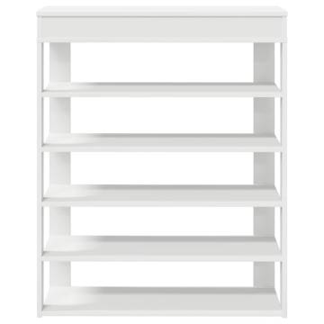 Shoe Rack White 80x30x98 cm - Stylish & Durable Storage Solution