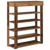 Shoe Rack Old Wood 80x30x98 cm - Stylish & Durable Storage