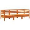 3-Seater Garden Sofa in Wax Brown Solid Pine Wood