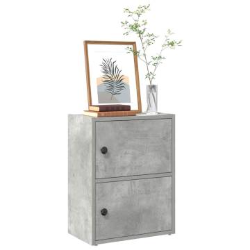 Stylish Concrete Grey Bookcase - 40x24x52 cm | Hipo Market